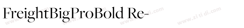 FreightBigProBold Re字体转换